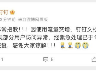 钉钉文档崩了：紧急应对与解决方案解析